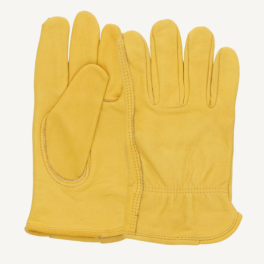 Yellow Leather Gloves
