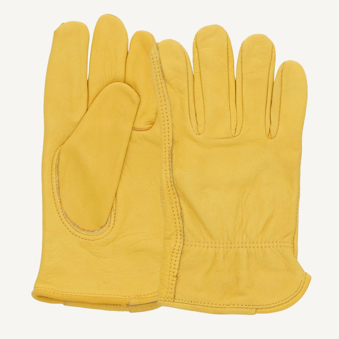 Yellow Leather Gloves