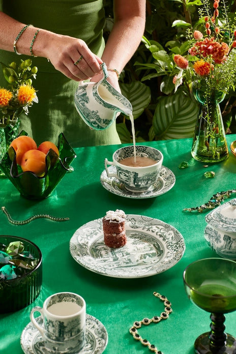 Green Italian Dinner Plate 10.5in