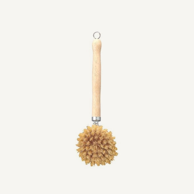 Natural Bristle Veggie and Dish Scrub Brush