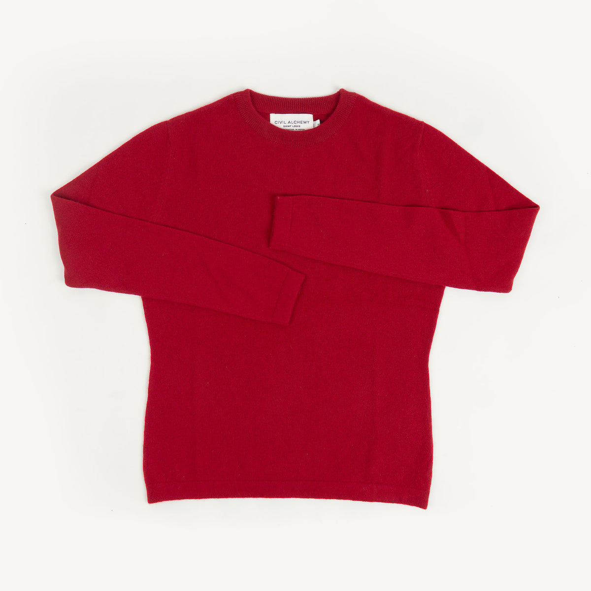 CA Cashmere Crew - Garnet