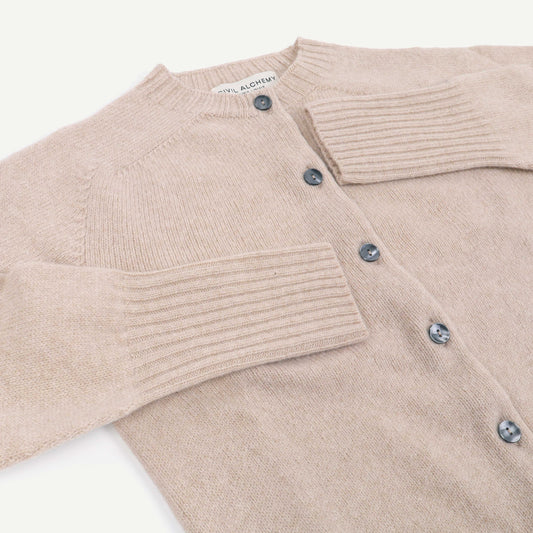 Cardigan Deep Ribs - Oatmeal