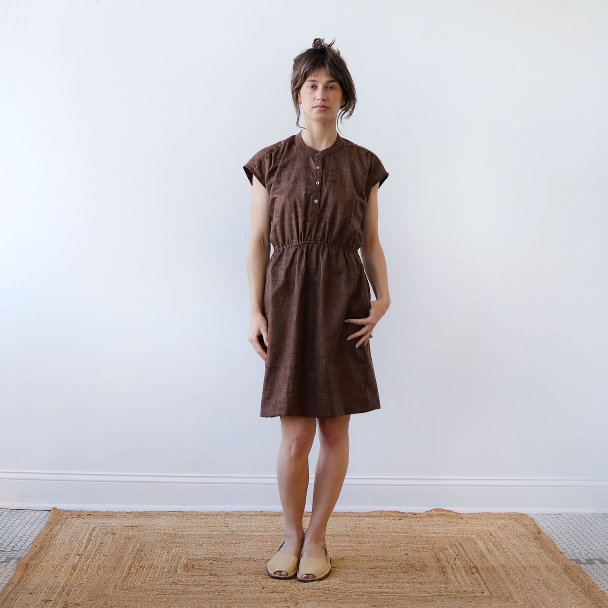 CA Everyday Dress - Chocolate Silk
