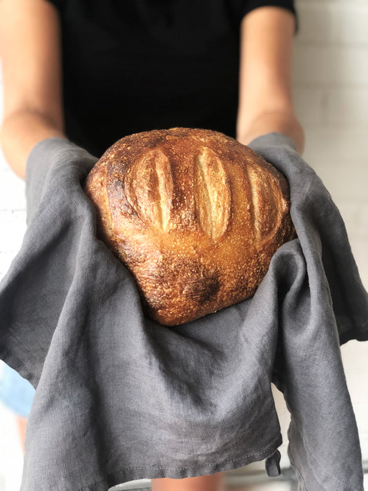 Linen Tea Towel - Slate