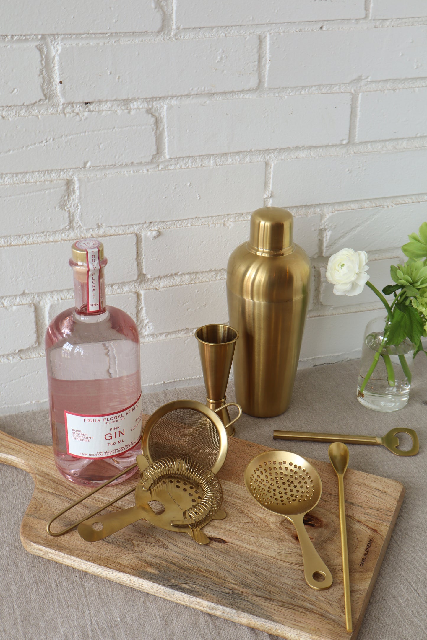 Solid Brass Julep Strainer