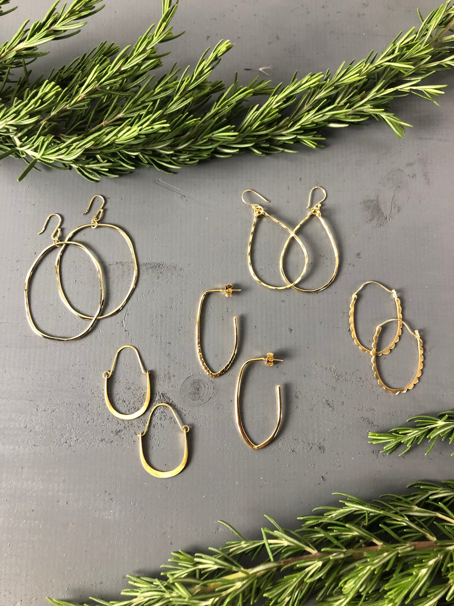 Teardrop Hoop Earrings