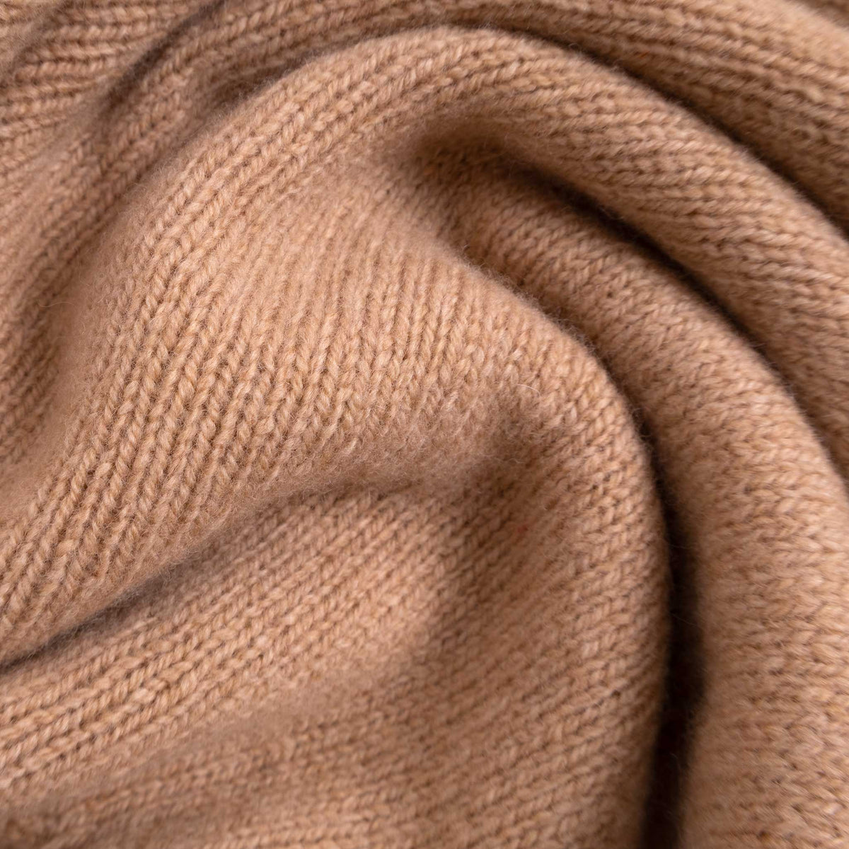 Lambswool Cardigan Deep Ribs - Sandstorm