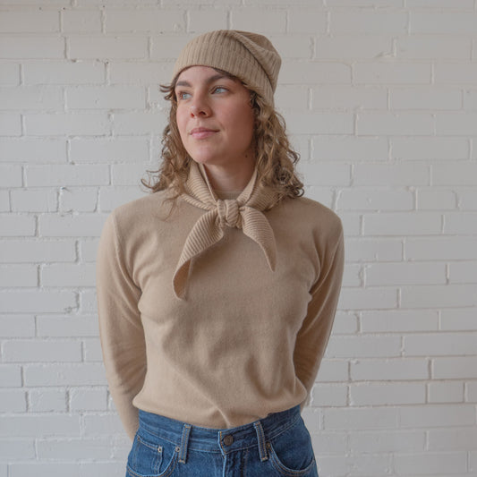 CA Cashmere Beanie - Chanterelle