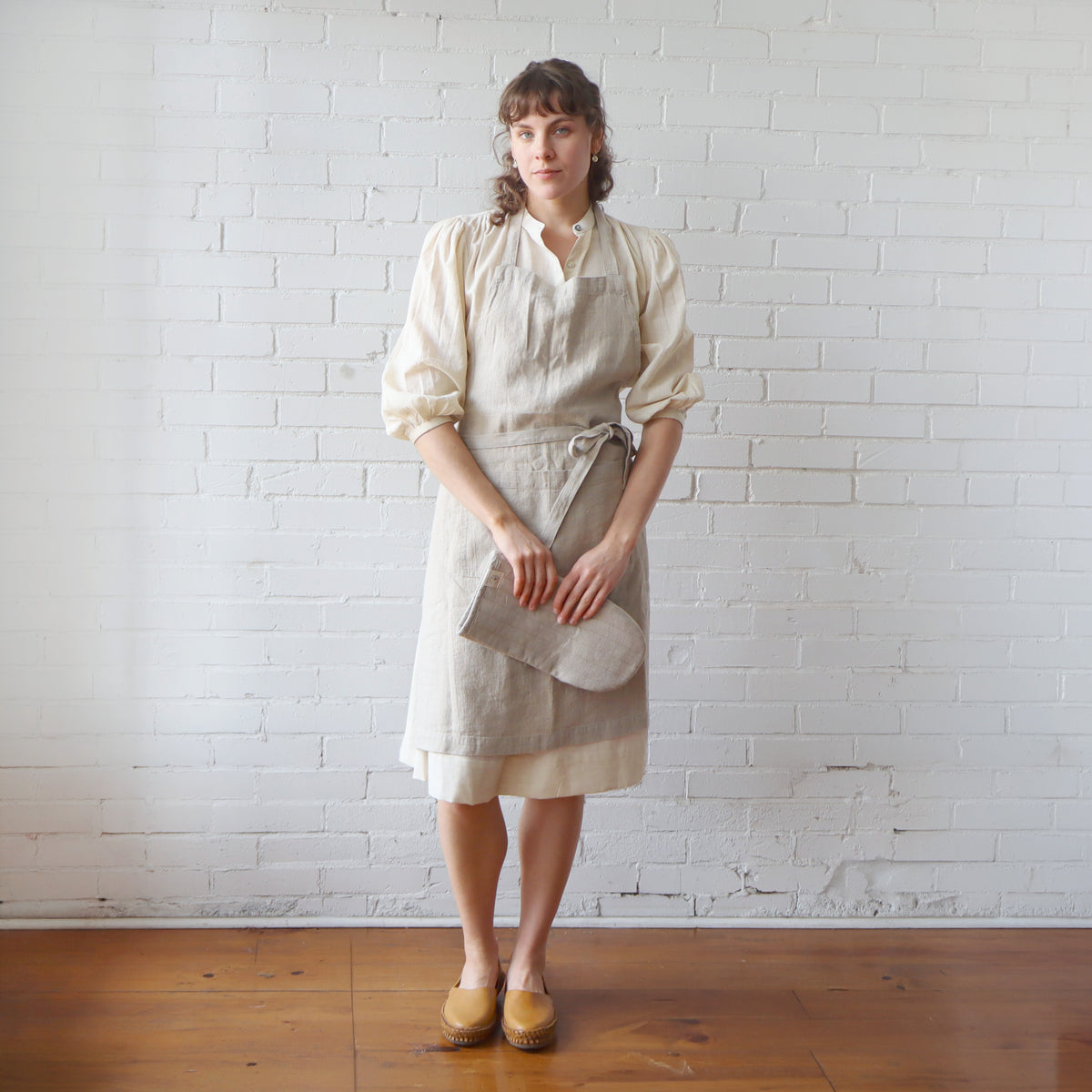 Linen Daily Apron - Natural