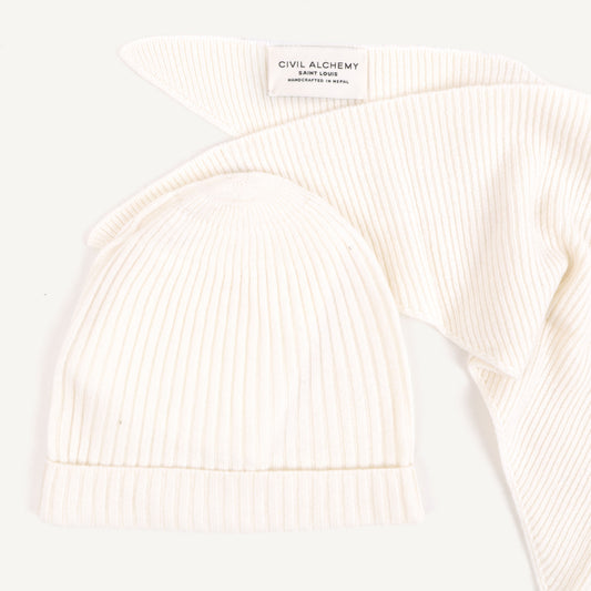 CA Cashmere Beanie - Moon