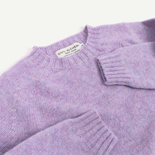 Shetland Crew Neck - Heliotrope
