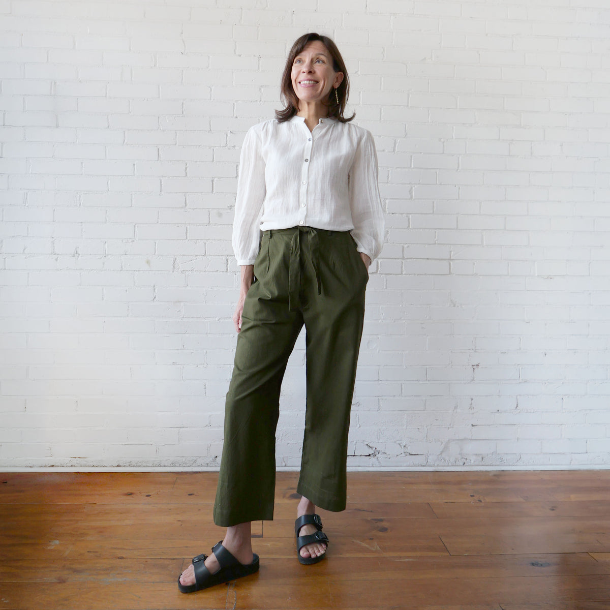 CA The Pant - Linen Olive