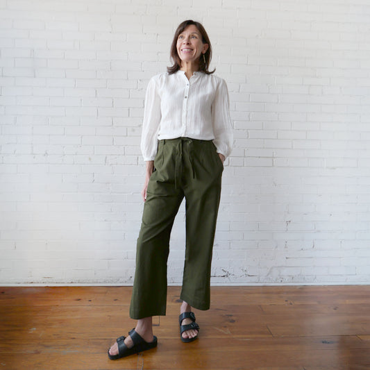 CA The Pant - Linen Olive