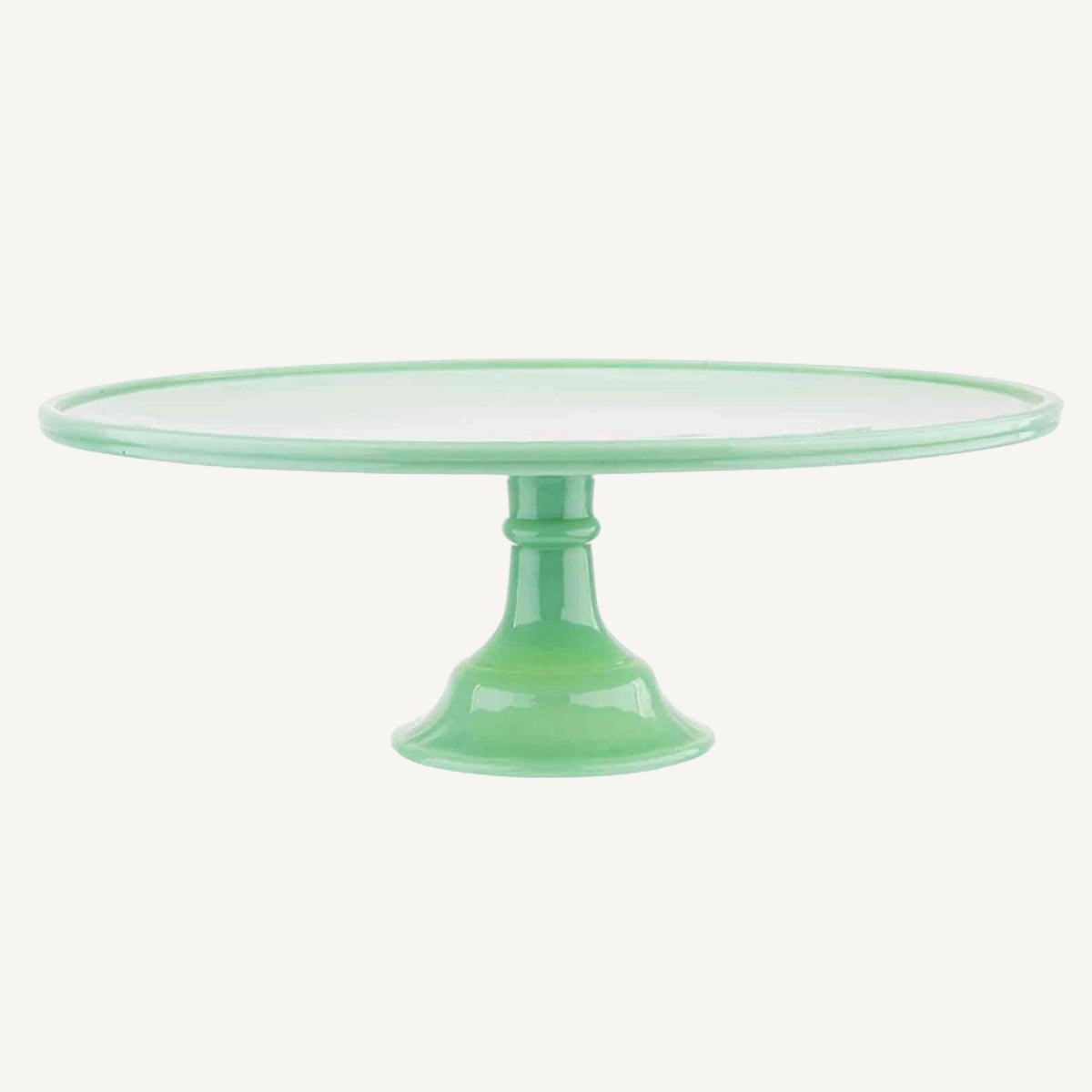 Jadeite Glass Cake Stand