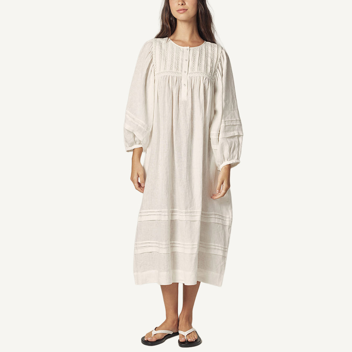 Laced Linen Dress