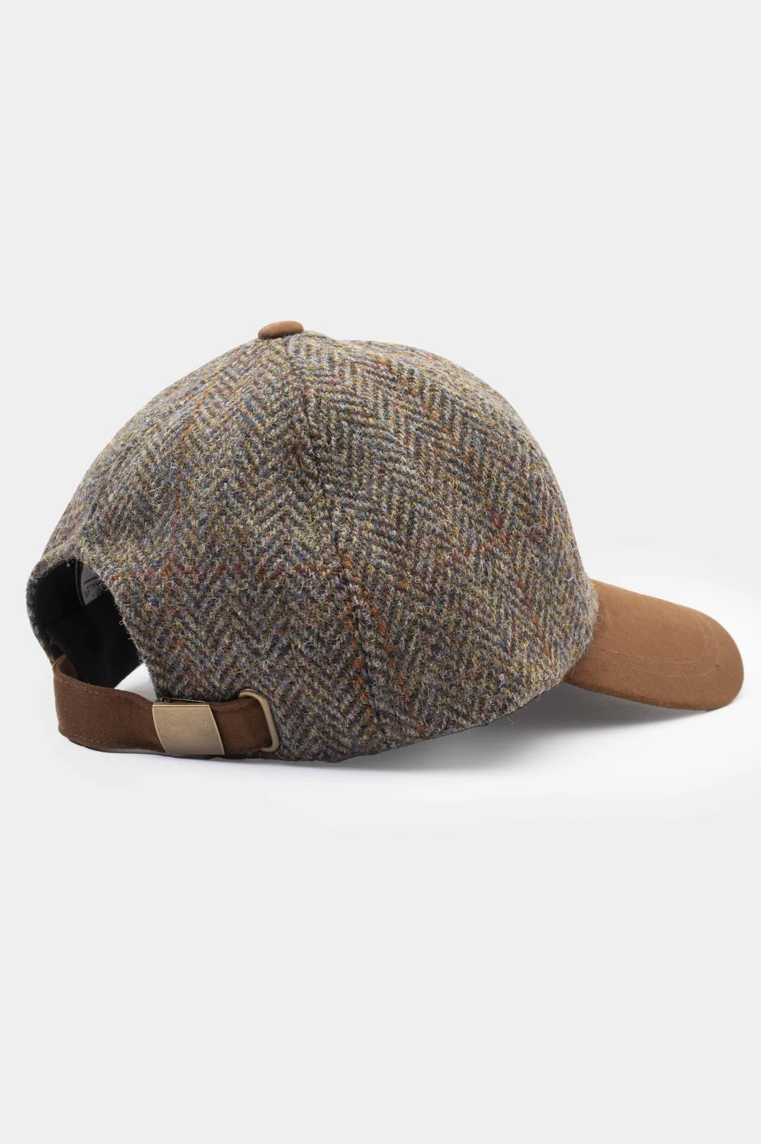 Harris Tweed Baseball Cap - Brown Check