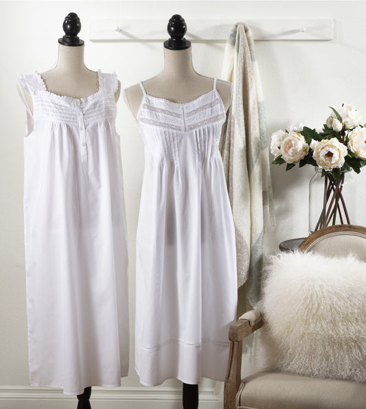 Embroidered Nightgown Spaghetti Strap
