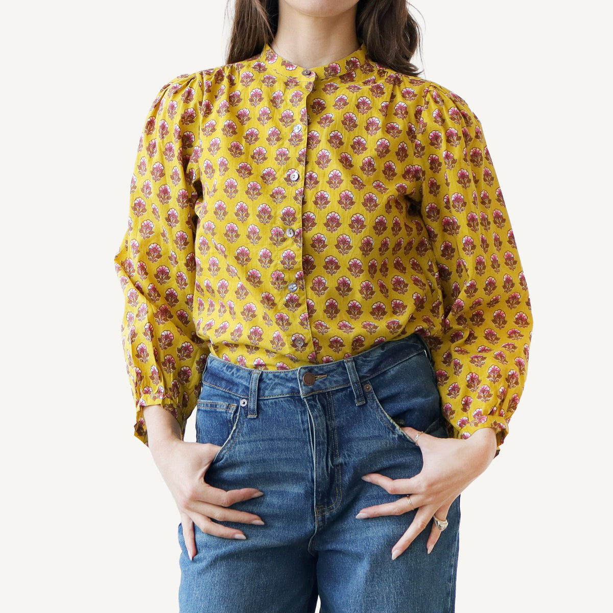 CA Everyday Blouse - Chartreuse