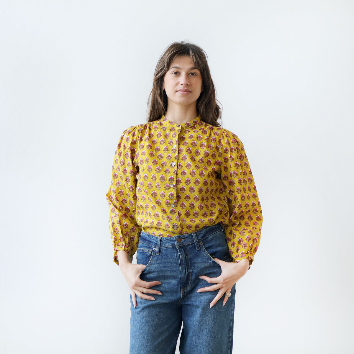CA Everyday Blouse - Chartreuse