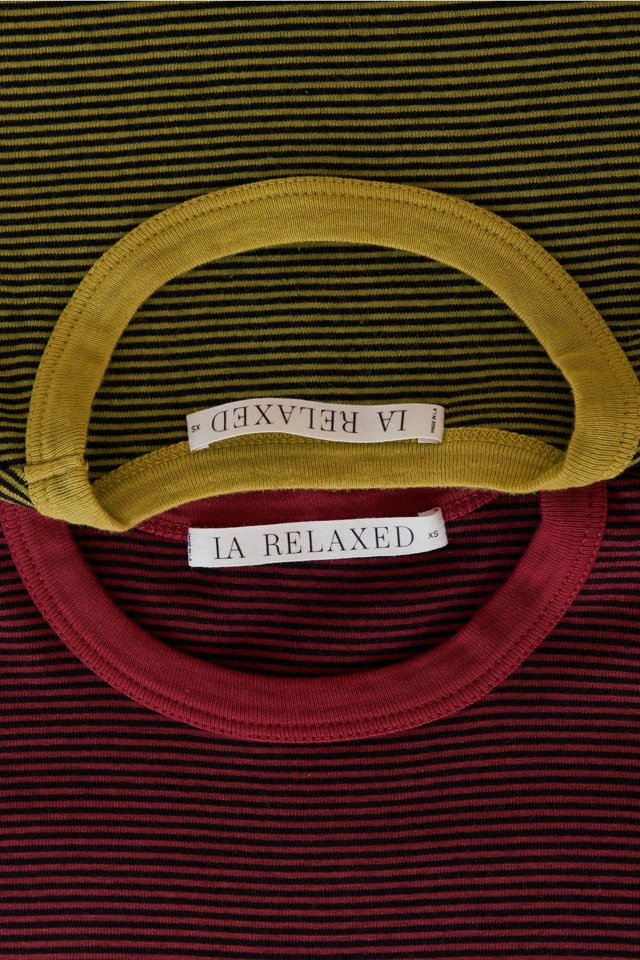 Striped Ringer Tee - Brick