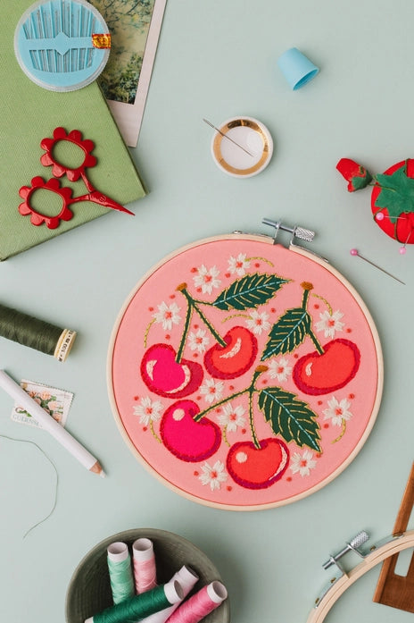 Cherries Embroidery Kit