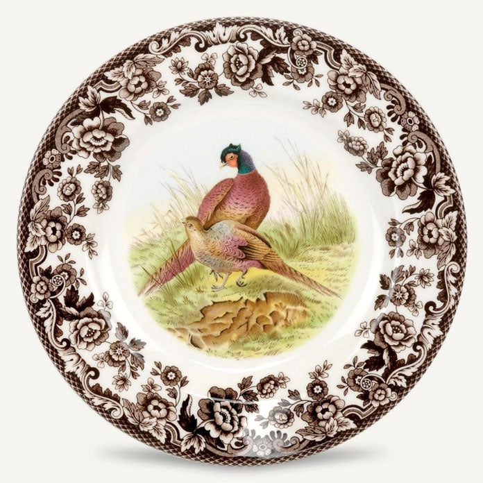 Woodland Pheasant Salad Plate 8in