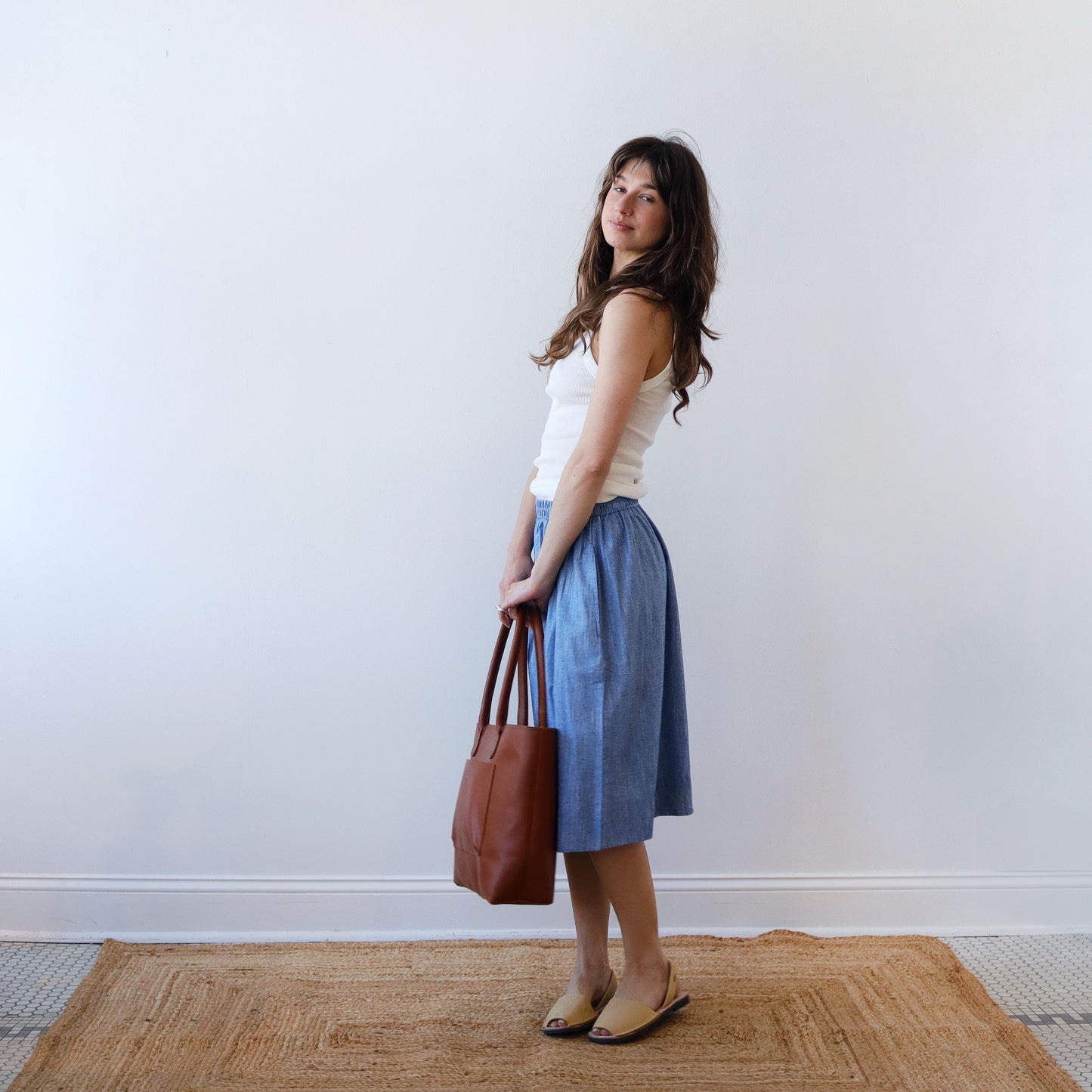 CA Everyday Skirt - Chambray