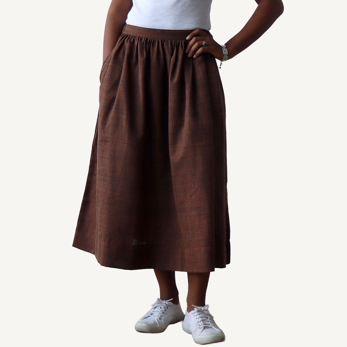 CA Grace Skirt - Chocolate Silk