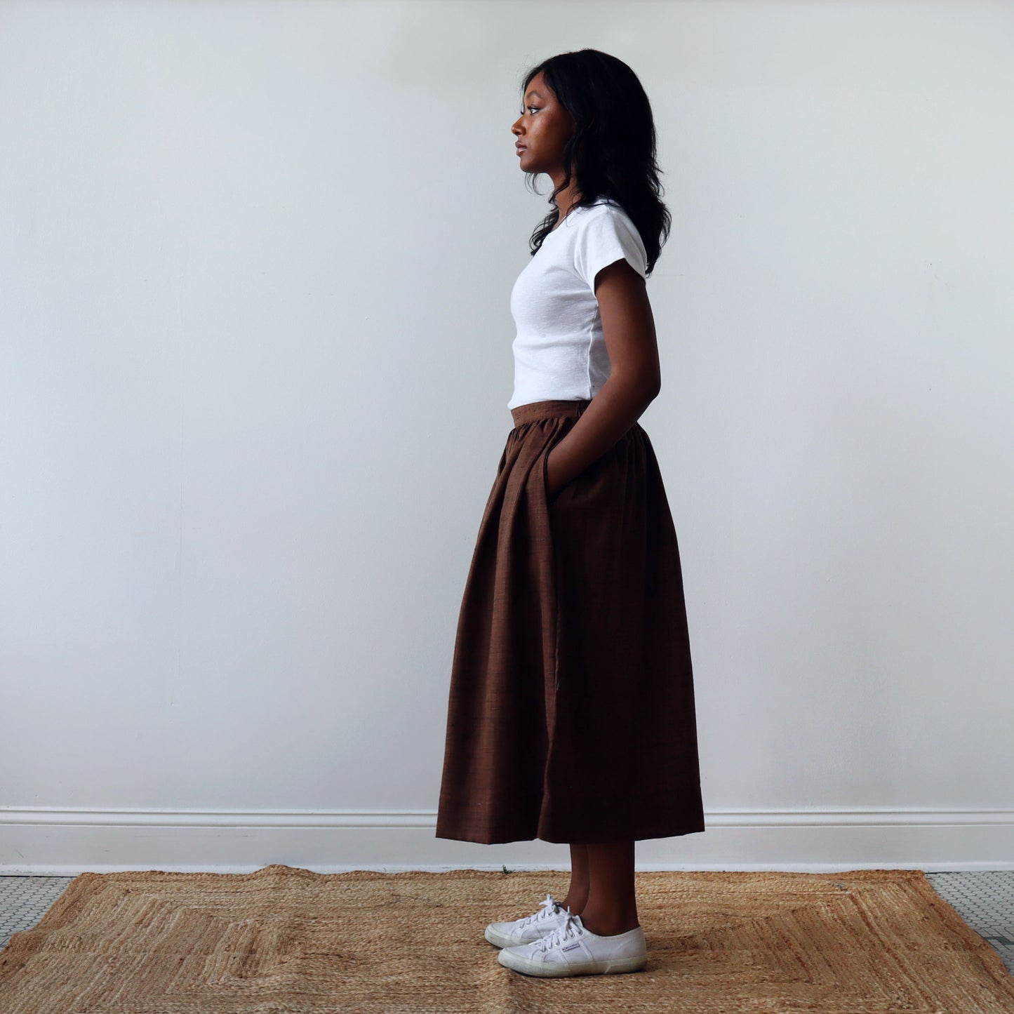 CA Grace Skirt - Chocolate Silk