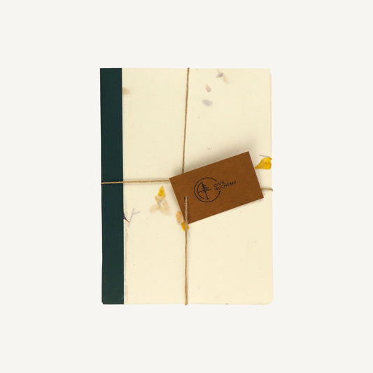 Medium Flower Lokta Paper Journal - Set of 3