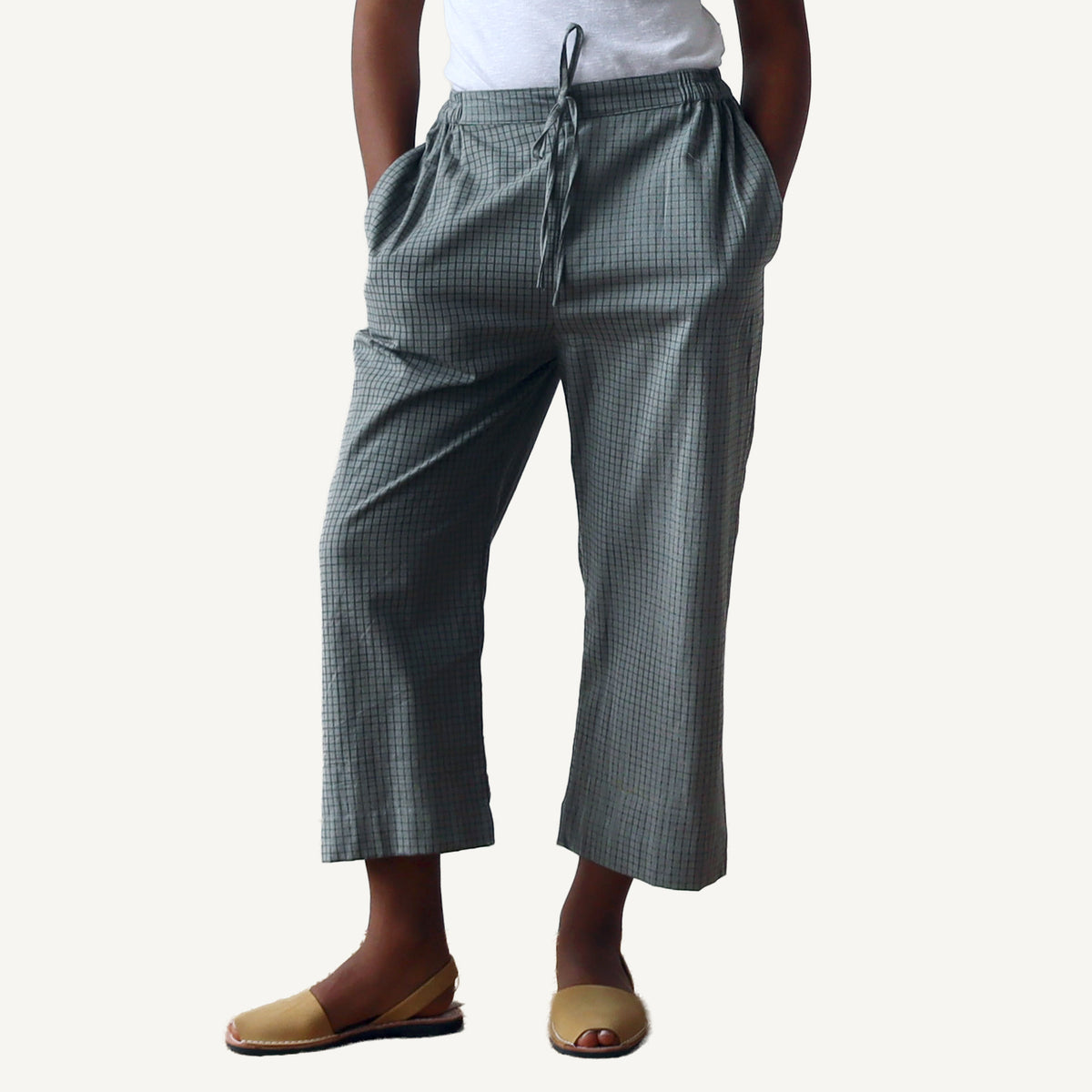 CA Pull On Pant - Moss Plaid
