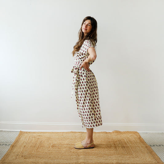 CA Wrap Dress - Rose