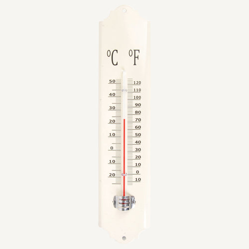 Zinc Thermometer - Cream