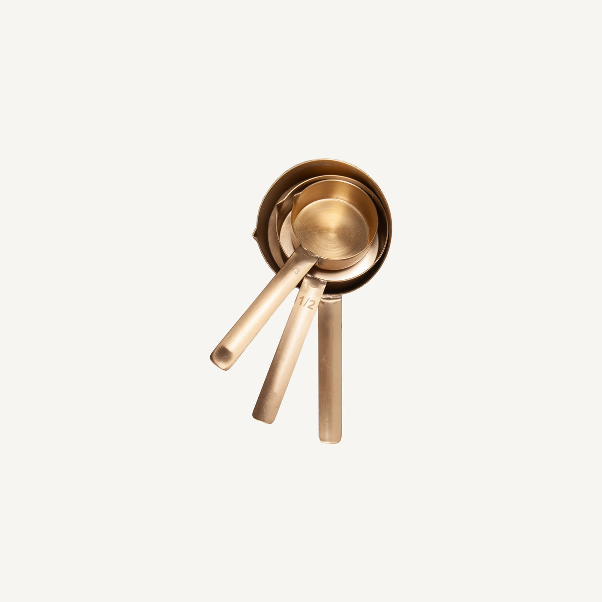 Brass Measuring Cup - Set of 3