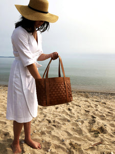The Woven Leather Bag