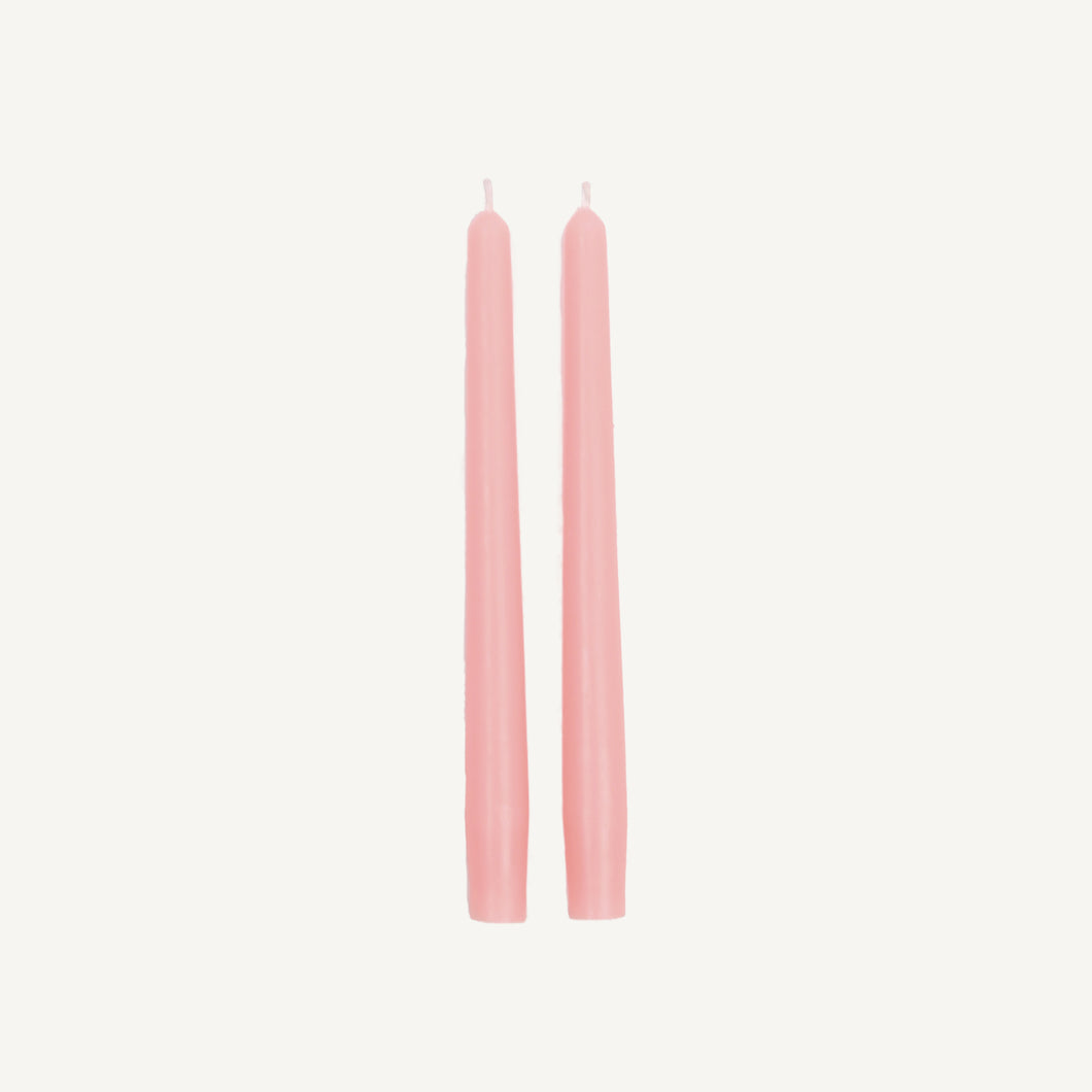 Beeswax Taper Candles - Pink