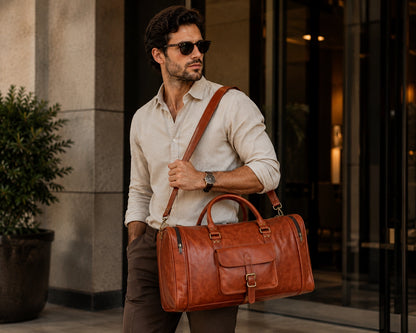 Leather Overnight Bag