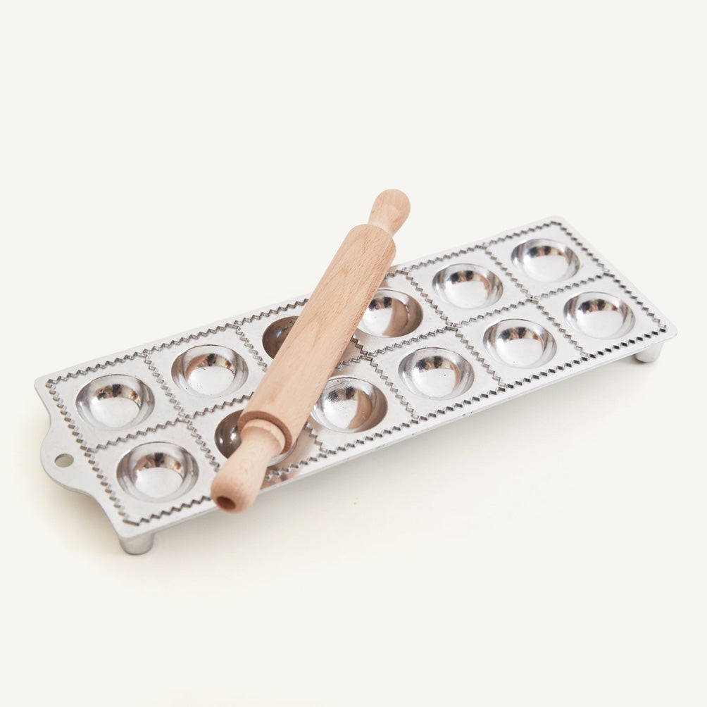 Italian 12pc Ravioli Mold & Roller