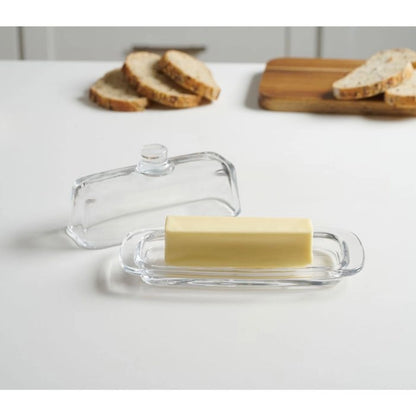Glass Butter Dish with Lid