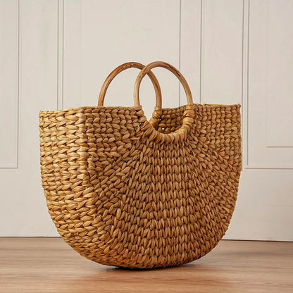 Circle Handle Palm Tote