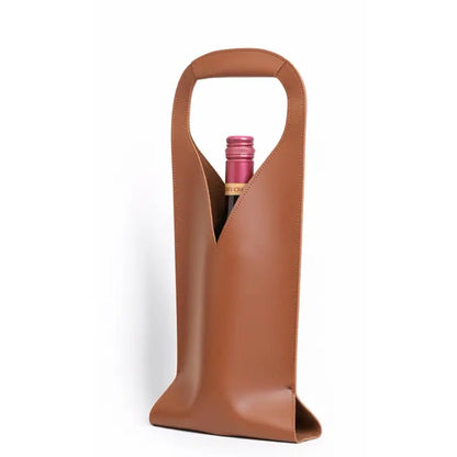 Leather Wine and Liquor Tote