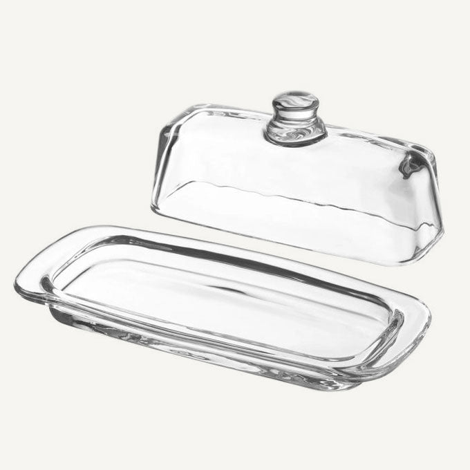 Glass Butter Dish with Lid
