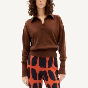 Sheena Knitted Sweater - Brown