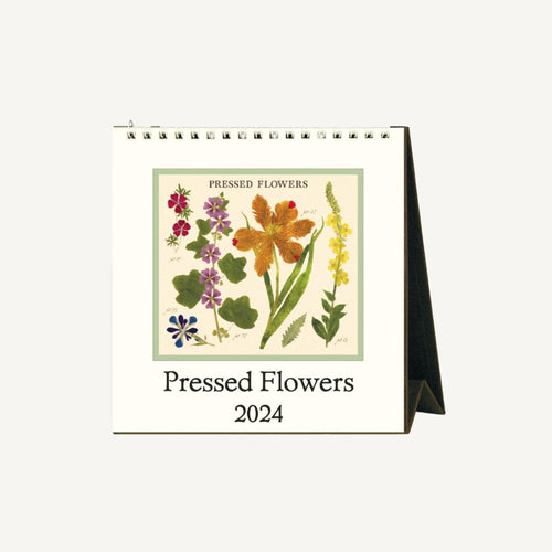 Press Flowers Desk Calendar