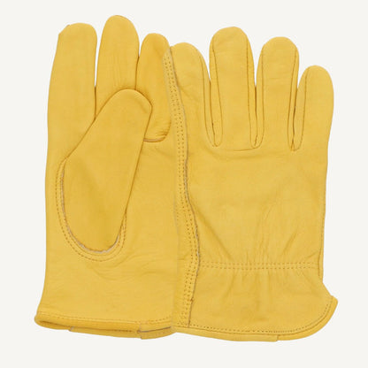 Yellow Leather Gloves