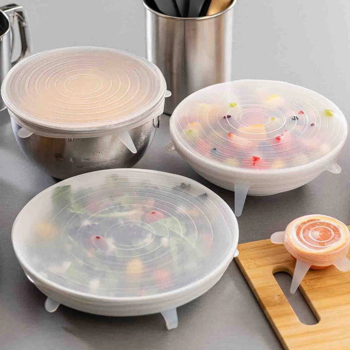 Round Stretch Storage Lids - 6pk