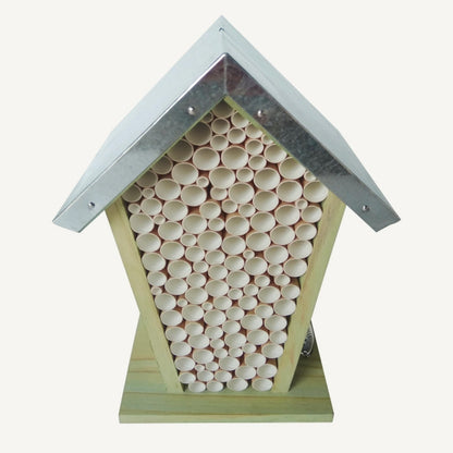 Bee House with Paper Straws