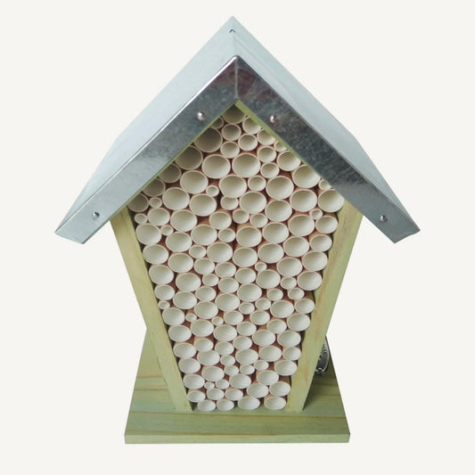Bee House with Paper Straws