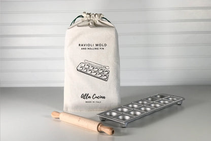 Italian 12pc Ravioli Mold & Roller