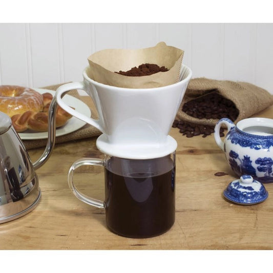 White Porcelain Filter Cone